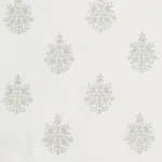 Schumacher 178370 Asara Flower Sheer Grey fabric swatch