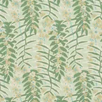 Schumacher 182152 Ashbee Botanical Aqua fabric swatch