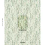 Schumacher 182152 Ashbee Botanical Aqua fabric swatch