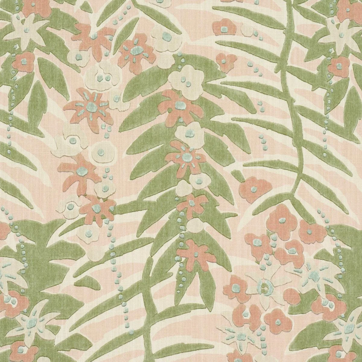 Schumacher 182150 Ashbee Botanical Petal fabric swatch