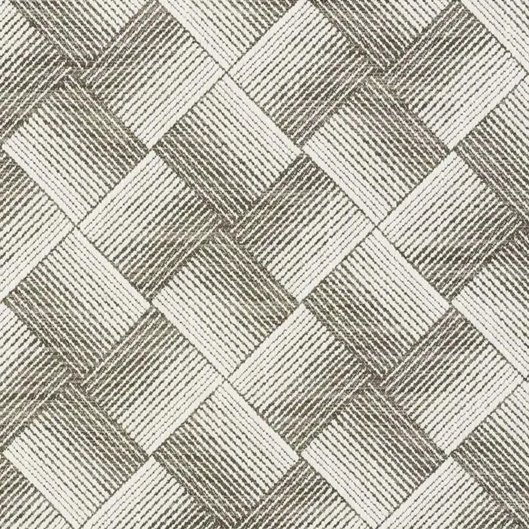 Schumacher 72141 Ashberg Charcoal fabric swatch