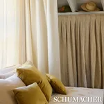 Schumacher 66901 Ashcombe Chenille Moonstone fabric swatch