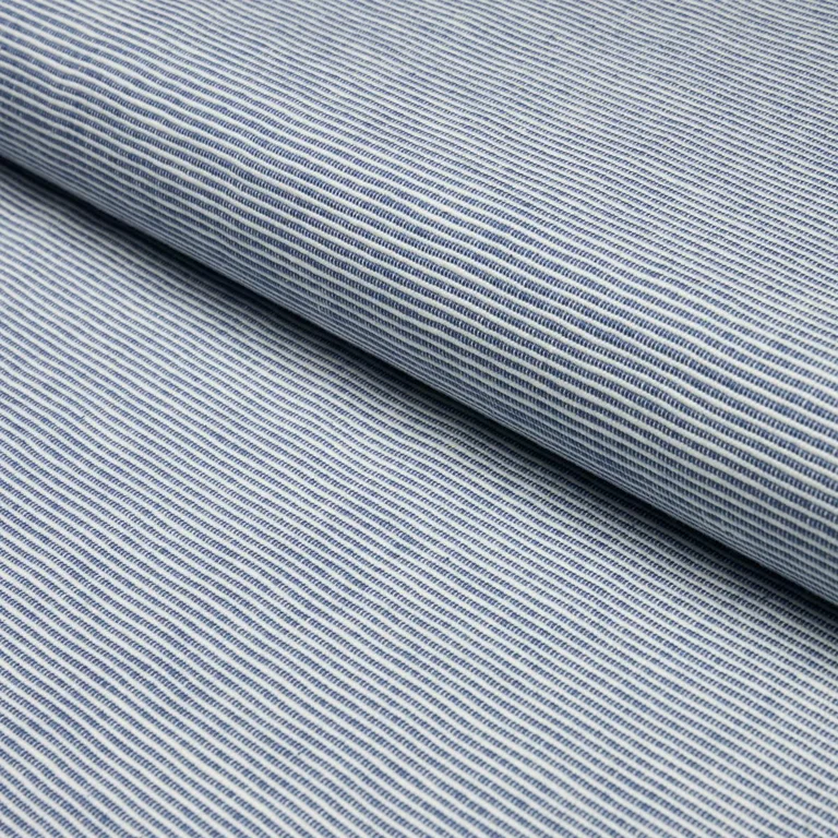 Schumacher 87161 Asher Indigo fabric swatch