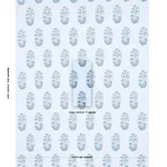 Schumacher 181360 Askandra Flower Chambray fabric swatch