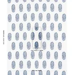 Schumacher 181361 Askandra Flower Delft fabric swatch