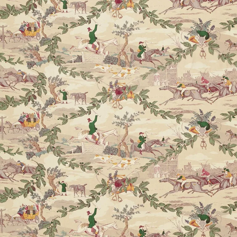 Schumacher 175140 Aston Manor Print Document fabric swatch