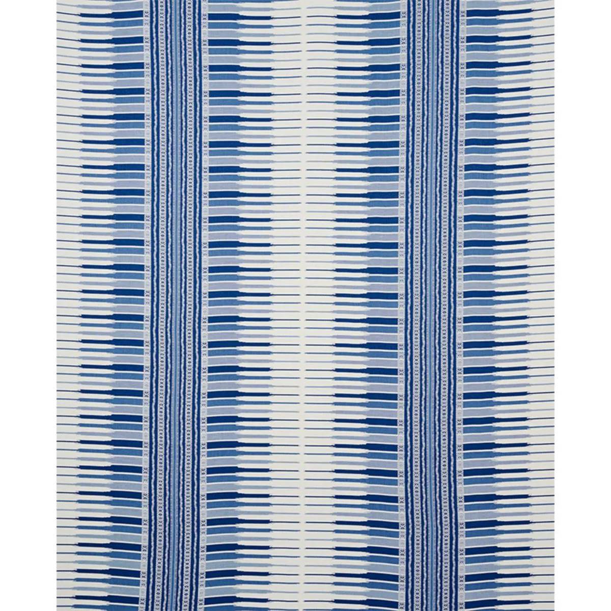 Schumacher 77610 Atchison Blue fabric swatch