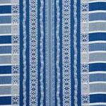 Schumacher 77610 Atchison Blue fabric swatch