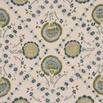 Schumacher 183052 Athena Hand-Screen Print Green fabric swatch