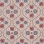 Schumacher 183050 Athena Hand-Screen Print Red & Blue fabric swatch