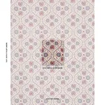 Schumacher 183050 Athena Hand-Screen Print Red & Blue fabric swatch
