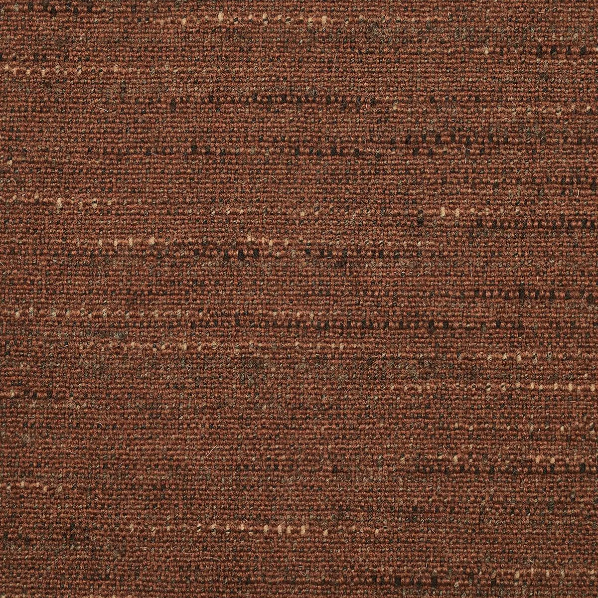 Schumacher 82361 Atlas Wool Texture Dark Copper fabric swatch