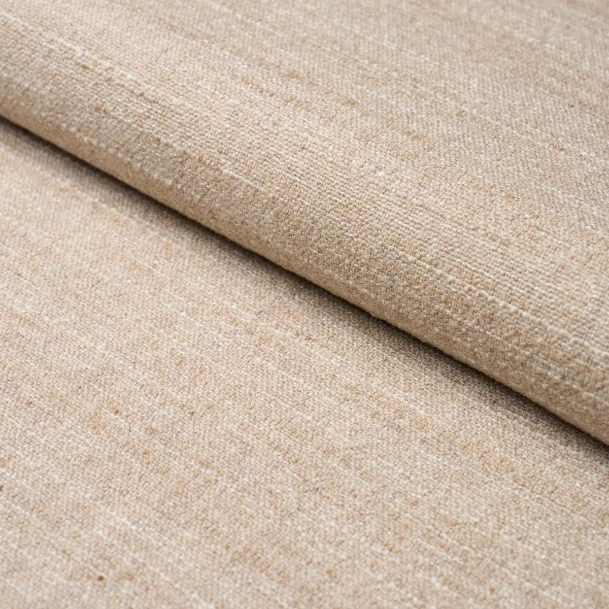 Schumacher 82365 Atlas Wool Texture Oat fabric swatch