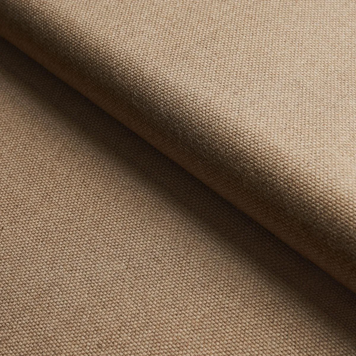 Schumacher 81922 Atticus Wool Camel fabric swatch