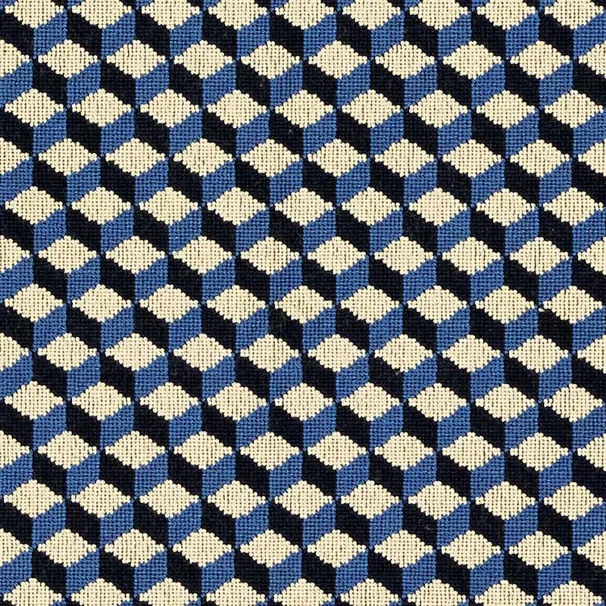 Schumacher 69851 Atwood éPinglé Cobalt fabric swatch