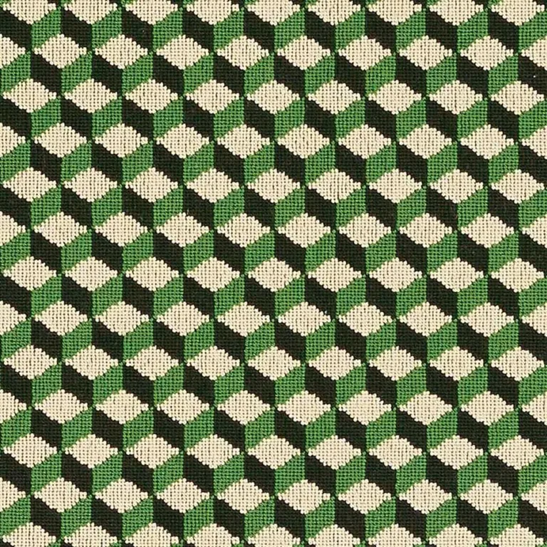 Schumacher 69850 Atwood éPinglé Vert fabric swatch