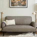 Schumacher 75492 Audley Carbon fabric swatch