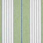Schumacher 71376 Audrey Stripe Green fabric swatch