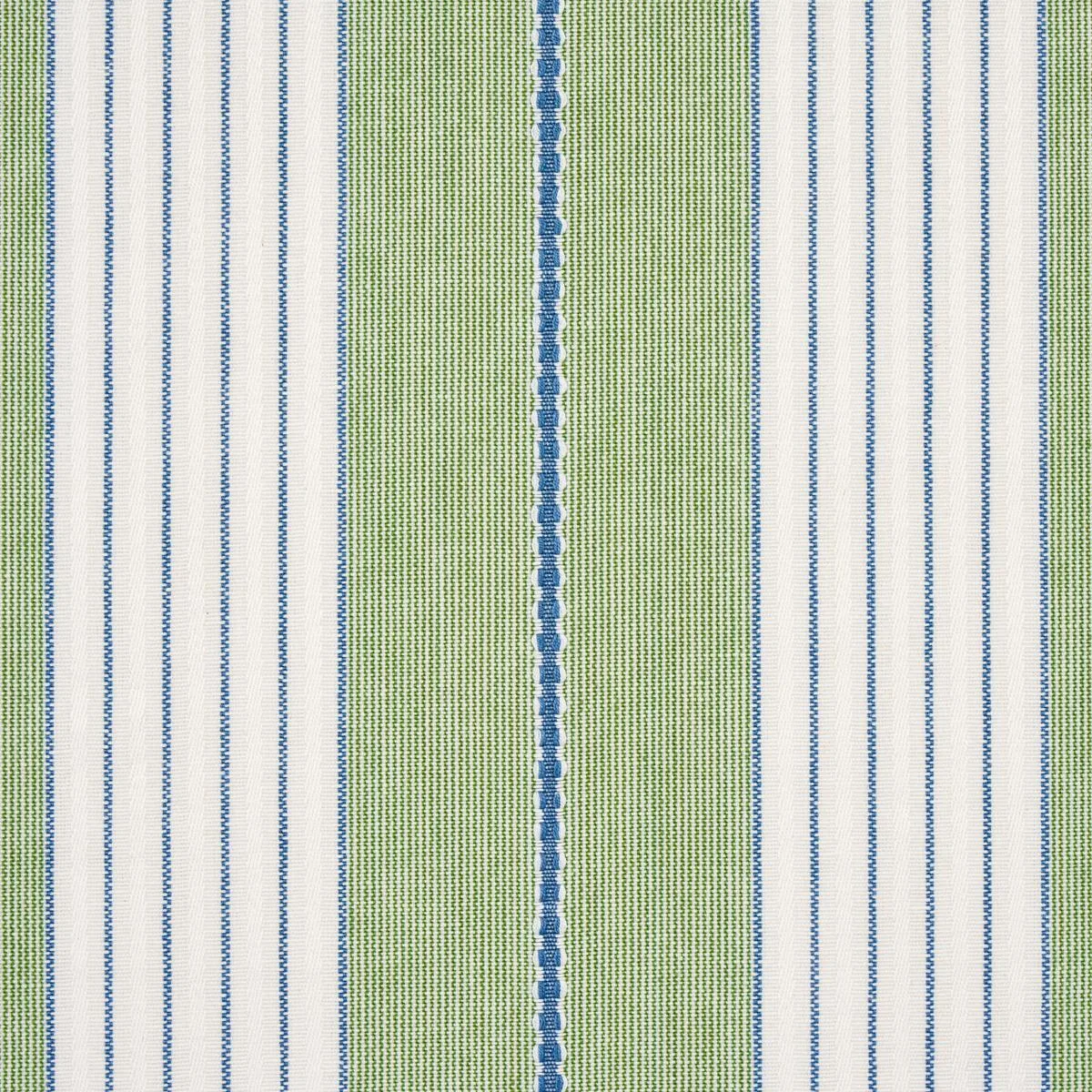 Schumacher 71376 Audrey Stripe Green fabric swatch