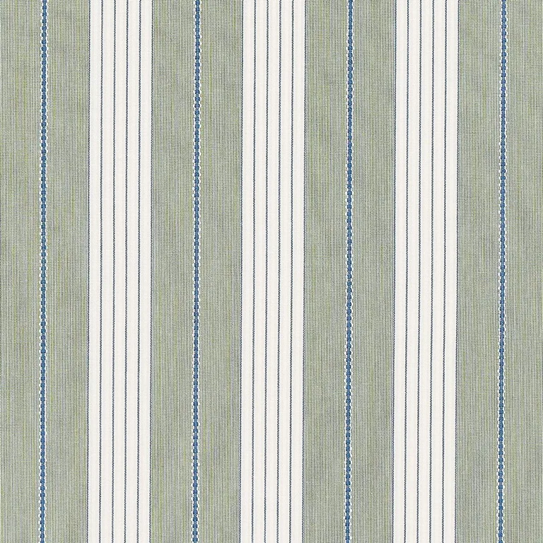 Schumacher 71376 Audrey Stripe Green fabric swatch