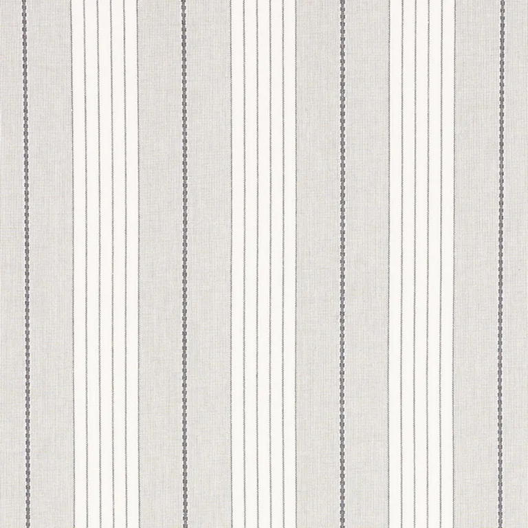 Schumacher 71372 Audrey Stripe Grey fabric swatch