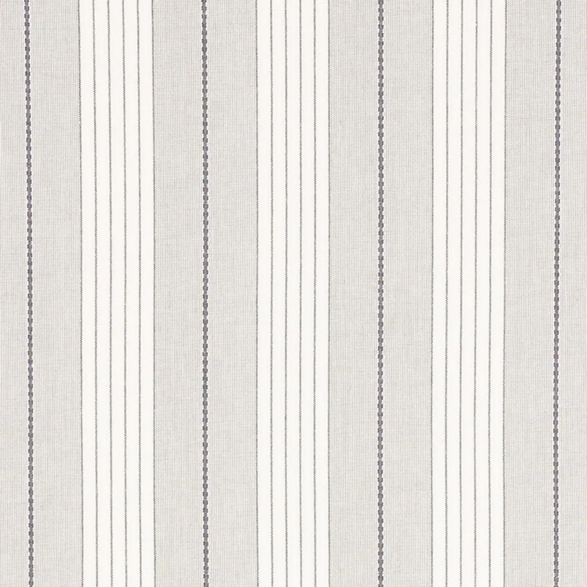 Schumacher 71372 Audrey Stripe Grey fabric swatch