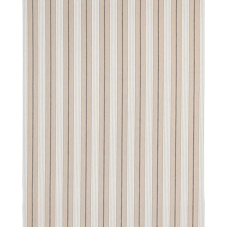 Schumacher 71375 Audrey Stripe Natural fabric swatch