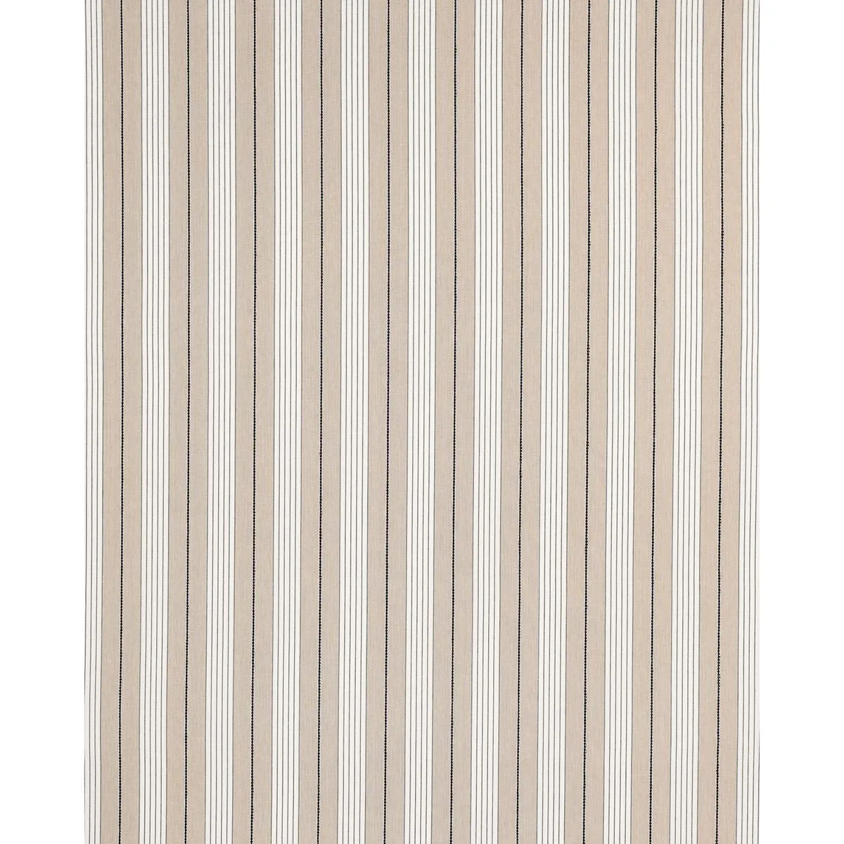 Schumacher 71375 Audrey Stripe Natural fabric swatch