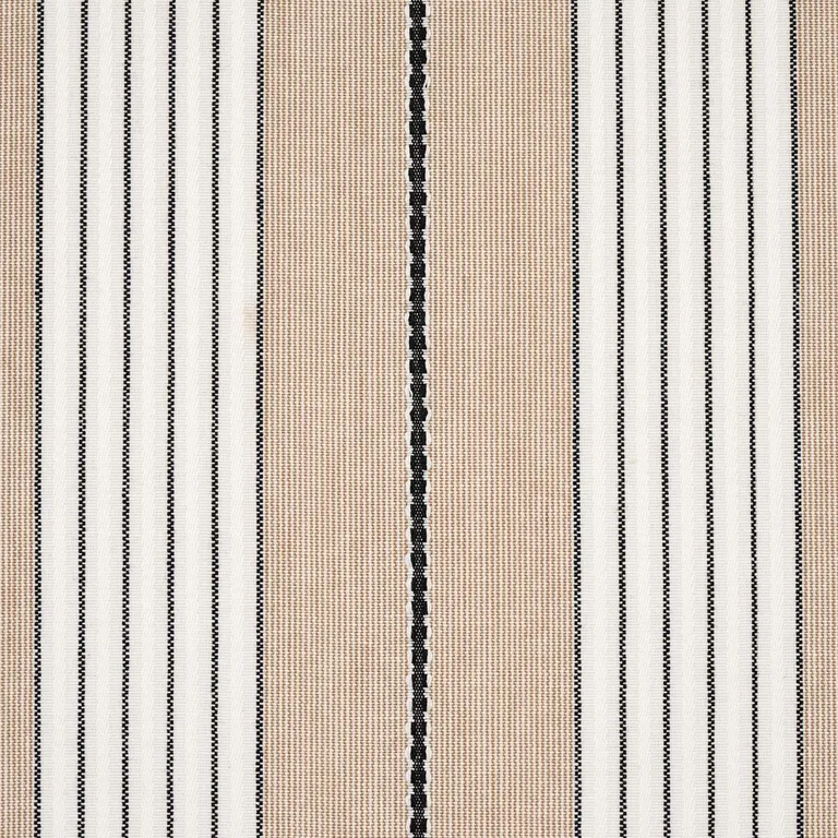 Schumacher 71375 Audrey Stripe Natural fabric swatch