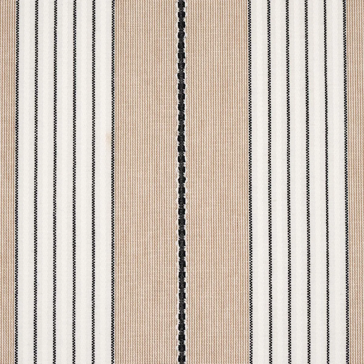 Schumacher 71375 Audrey Stripe Natural fabric swatch