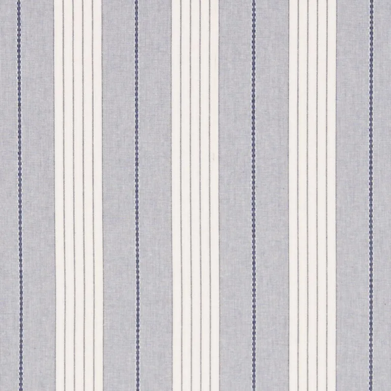 Schumacher 71370 Audrey Stripe Navy fabric swatch
