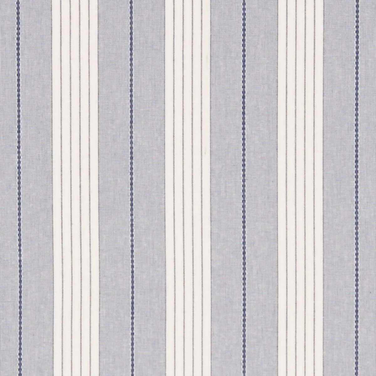 Schumacher 71370 Audrey Stripe Navy fabric swatch