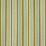 Schumacher 181711 Auguste Stripe Ciel & Leaf fabric swatch
