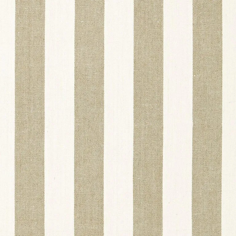 Schumacher 66071 Augustin Linen Stripe Linen / Ivory fabric swatch