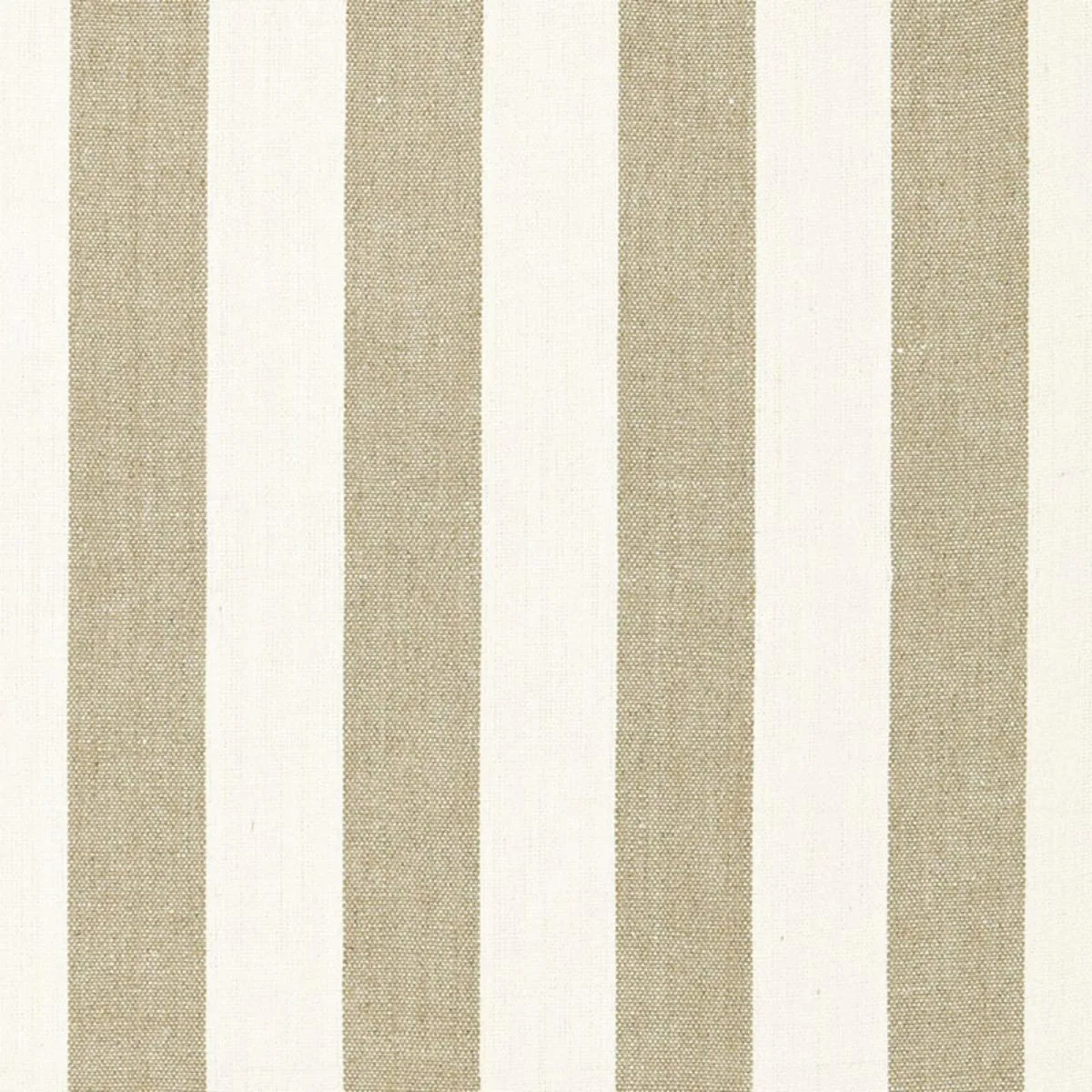 Schumacher 66071 Augustin Linen Stripe Linen / Ivory fabric swatch