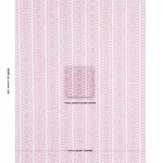 Schumacher 181272 Augustine Ikat Fuchsia fabric swatch