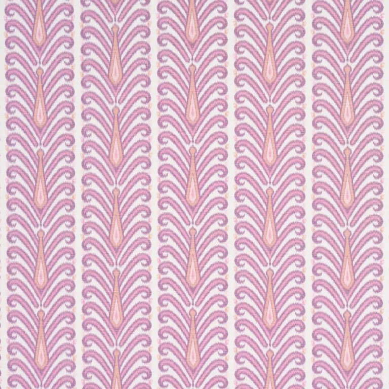 Schumacher 181272 Augustine Ikat Fuchsia fabric swatch