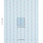 Schumacher 181270 Augustine Ikat Peacock fabric swatch
