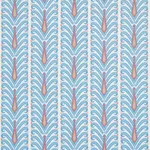 Schumacher 181270 Augustine Ikat Peacock fabric swatch