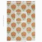 Schumacher 78812 Aurelia Embroidery Natural fabric swatch