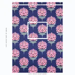 Schumacher 78810 Aurelia Embroidery Navy fabric swatch