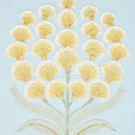 Schumacher 78811 Aurelia Embroidery Sky fabric swatch
