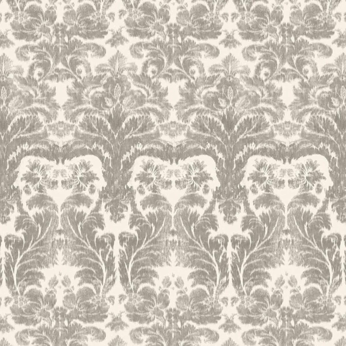 Schumacher 175340 Aurora Damask Linen fabric swatch