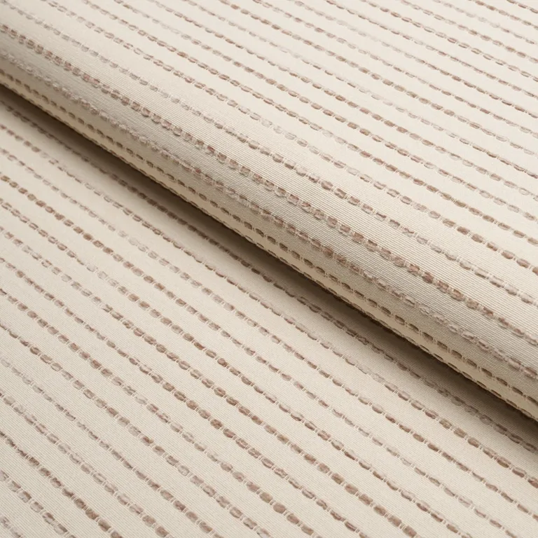 Schumacher 87683 Austen Performance Stripe Neutral fabric swatch