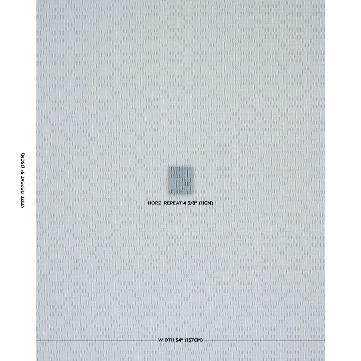 Schumacher 87141 Austin Blue fabric swatch