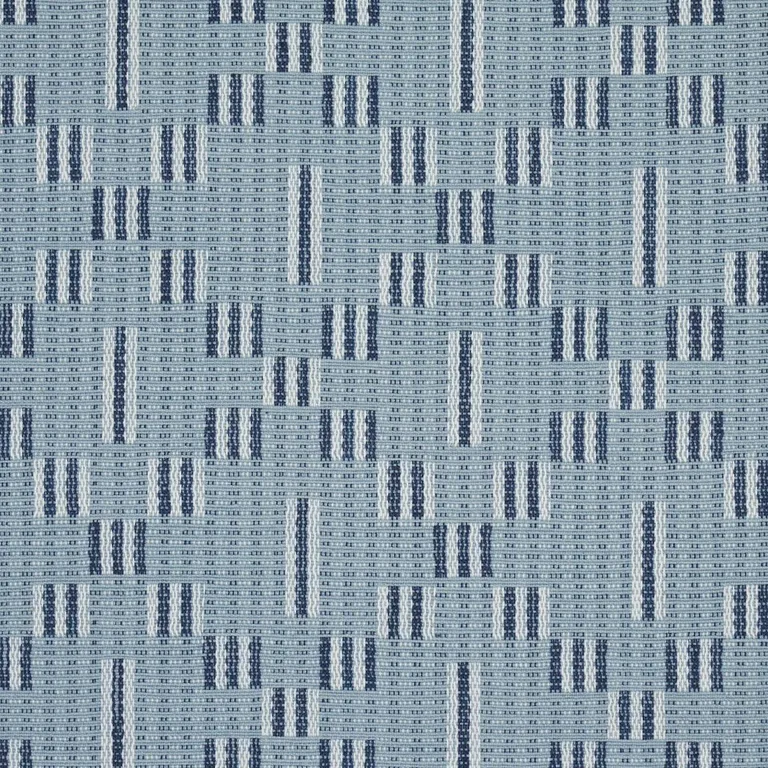 Schumacher 87141 Austin Blue fabric swatch