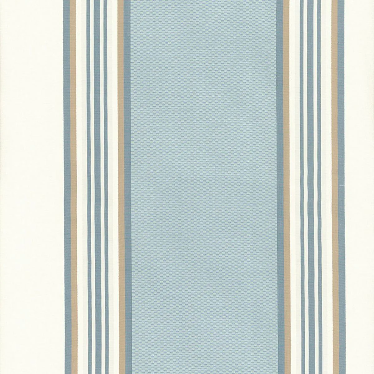 Schumacher 52372 Ava Silk Stripe Cornflower fabric swatch