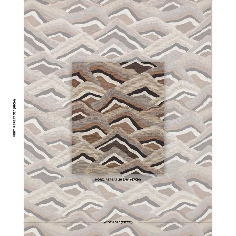 Schumacher 85061 Avala Hills Camel fabric swatch