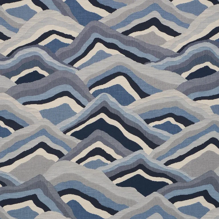 Schumacher 85062 Avala Hills Ocean fabric swatch