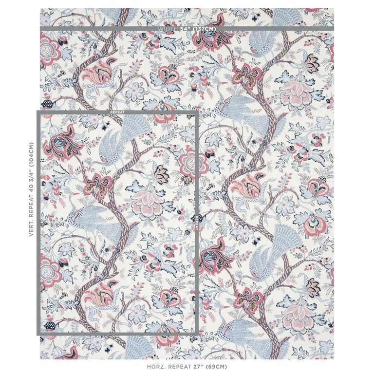 Schumacher 180050 Aveline Linen Lilac fabric swatch